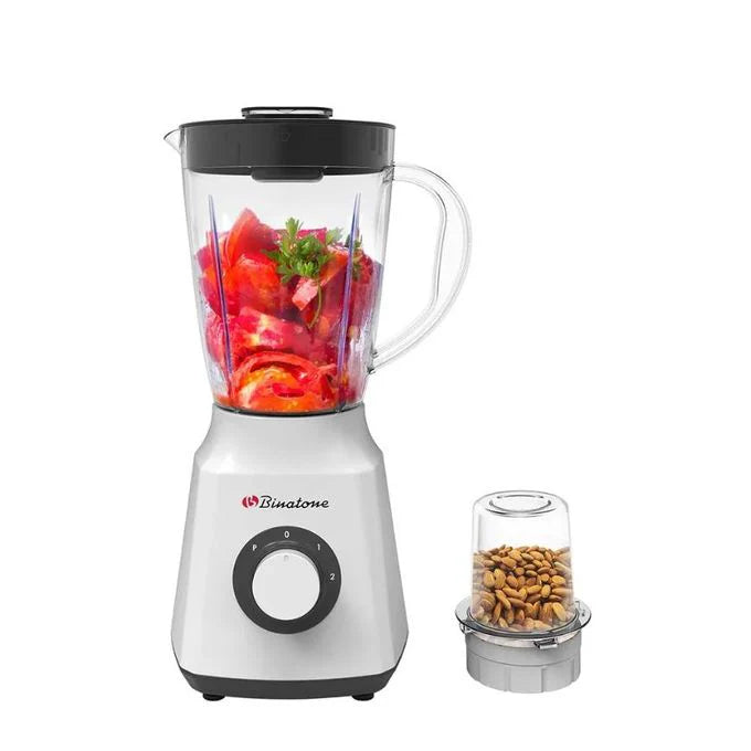 Binatone Blender With Grinder - 1.5l - 300w - Blg-410 - blanc Binatone Blender With Grinder - 1.5l - 300w - Blg-410 - blanc
